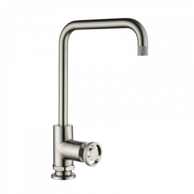 Henry Holt Single Lever Kitchen Tap - Brushed Steel